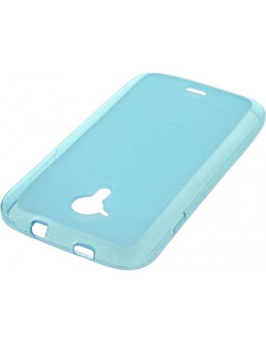 Funda gel TPU mate Wiko Cink Five 5.0" azul turquesa