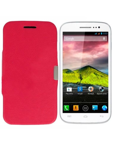 Funda libro soporte Wiko Cink Five 5.0" roja