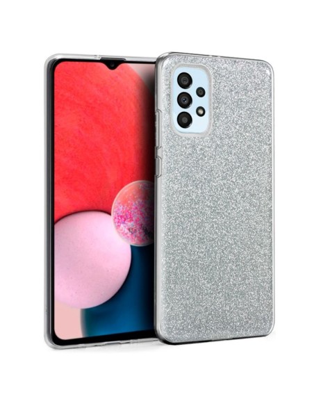 Carcasa TPU Samsung A336 Galaxy A33 5G purpurina plata