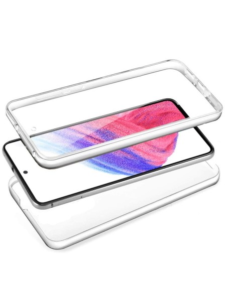 Funda gel TPU 3D para Samsung A536 Galaxy A53 5G transparente (Frontal + trasera)