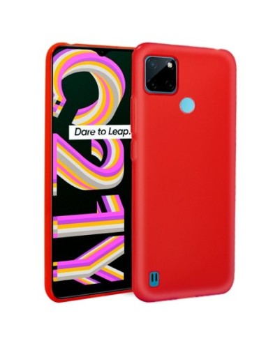 Funda gel TPU Realme C21Y / C25Y roja