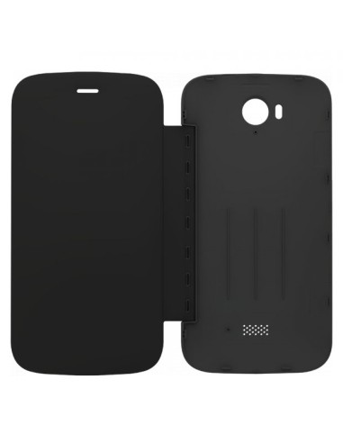 Funda libro carcasa folio original Wiko Iggy negra