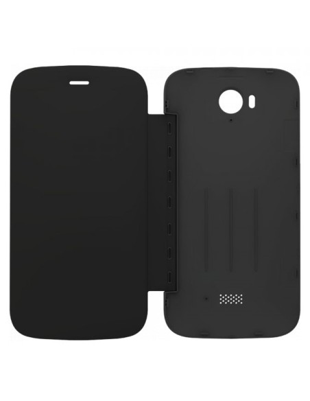 Funda libro carcasa folio original Wiko Iggy negra