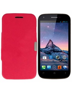 Funda libro soporte Wiko Cink Peax 2 roja