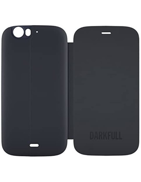 Funda libro folio original Wiko Darkfull / Darkblue negra