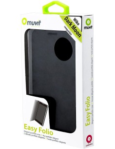 Funda libro folio Wiko Darkmoon / Diviniy Phone negra 2