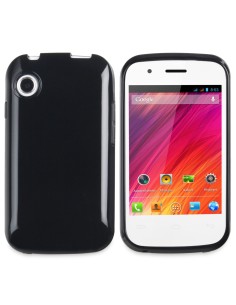 Funda gel TPU brillo Wiko Ozzy negra