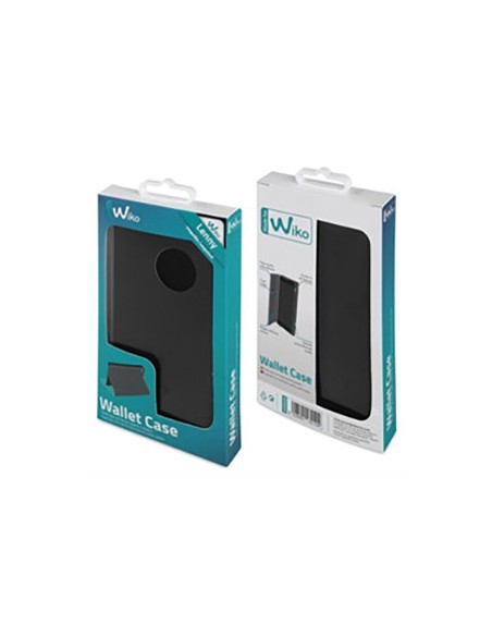 Funda libro cartera folio Wiko Lenny negra