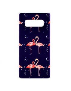 Carcasa TPU Wiko Jerry 2 diseño Flamencos Noche