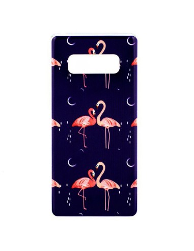Carcasa TPU Wiko Jerry 2 diseño Flamencos Noche