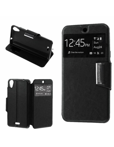 Funda libro soporte TPU Wiko Rainbow UP negra