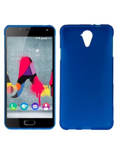 Funda gel TPU mate Wiko U Feel Lite azul