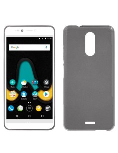 Funda TPU fino Wiko U Pulse Lite gris humo