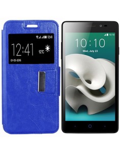 Funda libro soporte TPU ZTE Blade A450 azul