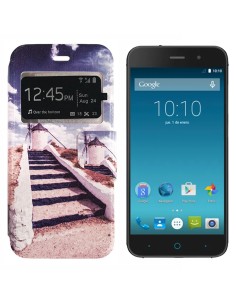Funda libro soporte TPU ZTE Blade V6 diseño molino