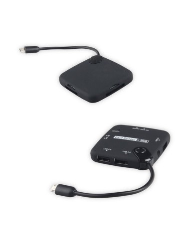 Lector tarjetas de memoria y USB 5 en 1 para microUSB OTG