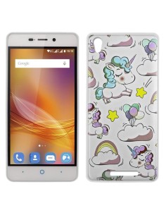 Carcasa TPU ZTE Blade A452 diseño Unicornios