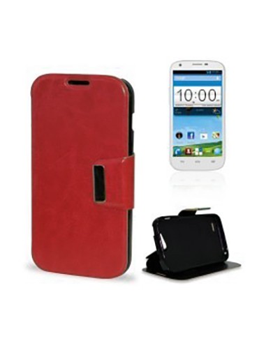 Funda libro soporte TPU ZTE Blade Q Maxi / Orange Reyo roja