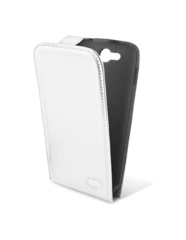 Funda tapa ZTE Blade Q Maxi / Orange Reyo piel blanca