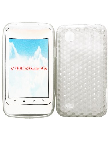 Funda gel TPU diamond ZTE Kis transparente
