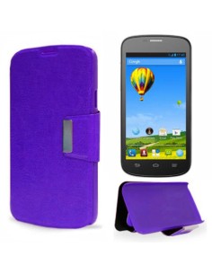 Funda libro soporte ventana ZTE Blade G Pro morada