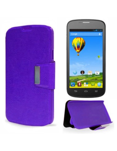 Funda libro soporte ventana ZTE Blade G Pro morada