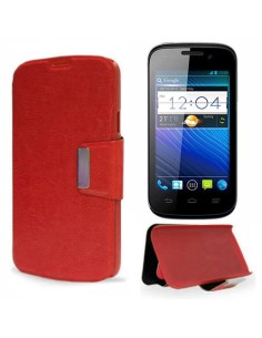 Funda libro soporte TPU ZTE Blade C2 roja
