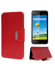Funda libro soporte ZTE Blade Apex roja
