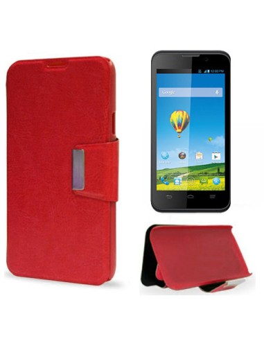 Funda libro soporte ZTE Blade Apex roja