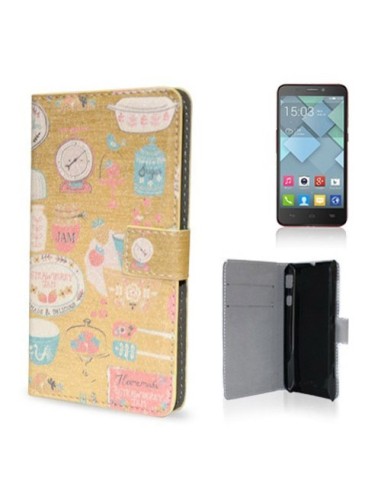 Funda libro cartera Alcatel Idol S diseño Homemade