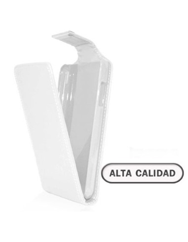 Funda tapa vertical Alcatel Idol S blanca