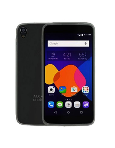 Funda gel TPU mate Alcatel Idol 3 5,5'' negra o gris humo