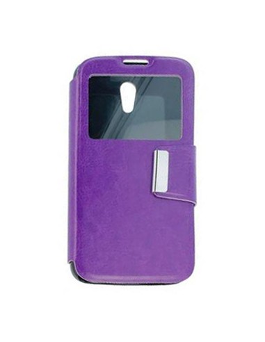 Funda libro soporte Alcatel Pop S7 morada