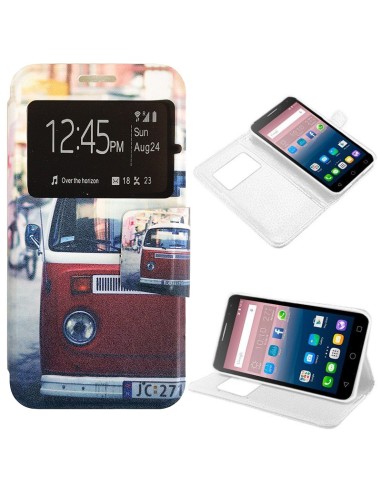Funda libro soporte TPU Alcatel Pop 3 (5) diseño Furgo