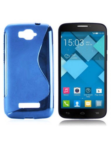 Funda gel TPU ola Alcatel Pop C7 azul