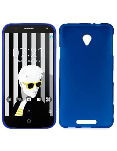 Funda gel TPU Alcatel Pop 4 Plus (5056) azul