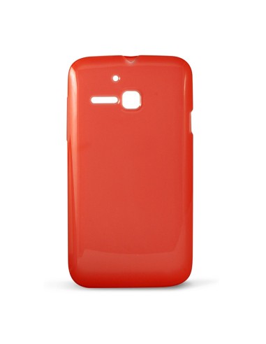 Funda gel TPU brillo Alcatel M POP 5020 / Orange Kivo roja