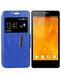 Funda libro soporte TPU Orange Fova / Coolpad 3602U azul