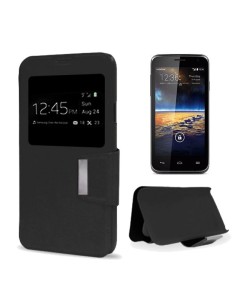 Funda libro soporte Vodafone Smart 4 / Coolpad 888N negra