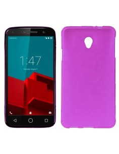 Funda TPU mate/gel Vodafone Smart Prime 6 rosa magenta