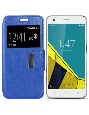 Funda libro soporte TPU Vodafone Smart Ultra 6 azul