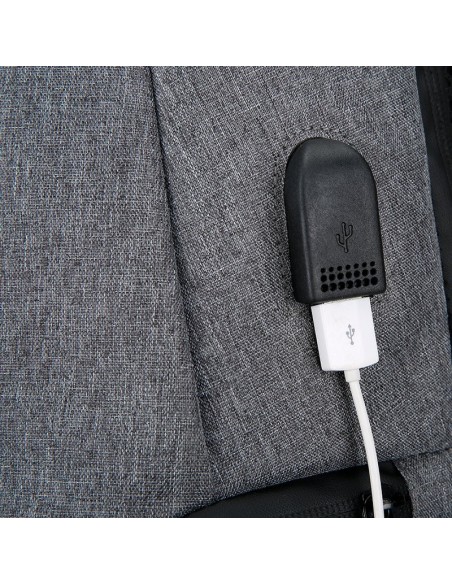 Mochila PC portátil 15-16 pulgadas COOL Report gris y negra