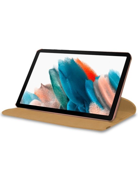 Funda soporte polipiel Samsung Galaxy Tab A8 X200 / X205 rosa cobre 10,5 pulgadas