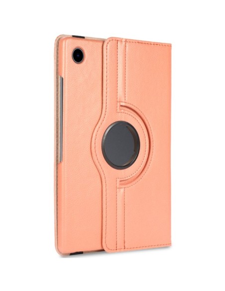 Funda soporte polipiel Samsung Galaxy Tab A8 X200 / X205 rosa cobre 10,5 pulgadas