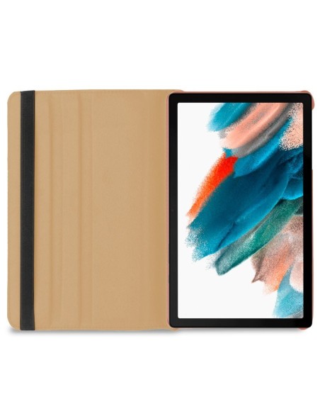 Funda soporte polipiel Samsung Galaxy Tab A8 X200 / X205 rosa cobre 10,5 pulgadas