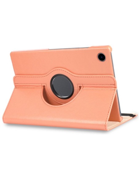 Funda soporte polipiel Samsung Galaxy Tab A8 X200 / X205 rosa cobre 10,5 pulgadas