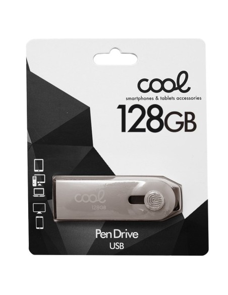 Pen Drive llavero USB 2.0 128GB Cool Optimus plata