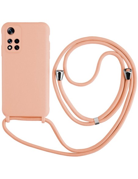 Carcasa TPU Xiaomi Redmi Note 11 Pro Plus 5G cordón rosa palo