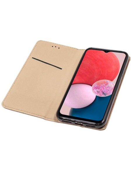 Funda libro soporte TPU Samsung A135 Galaxy A13 Beige