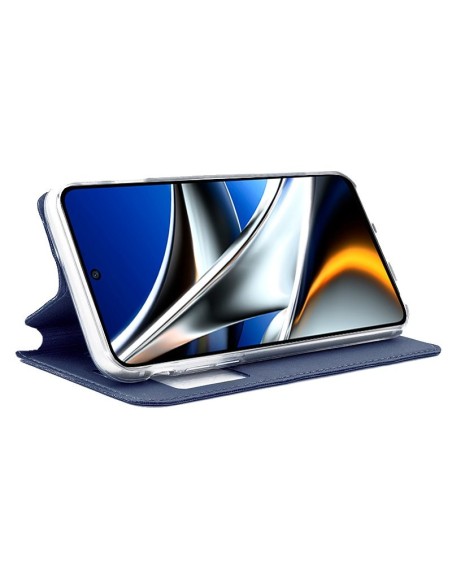 Funda libro soporte TPU Xiaomi Poco X4 Pro 5G azul